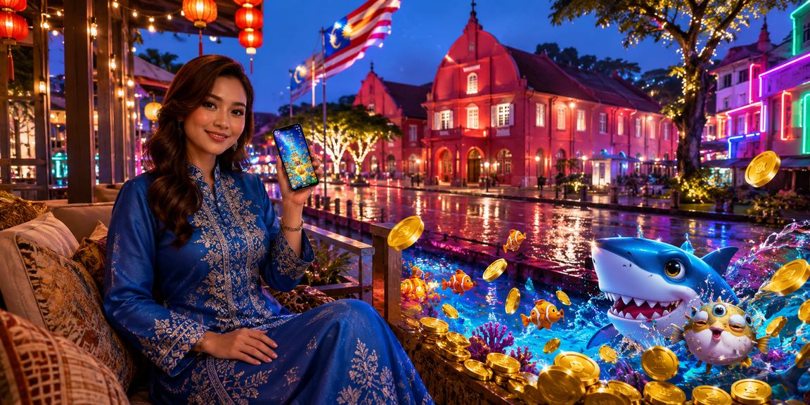 Permainan slot dan memancing bertema baju kurung di Melaka